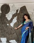 FABULOUS LICHI SILK JACQUARD WORK SAREE WITH UNSTITCHED BLOUSE WEDDING WEAR WHOLESALE PRICE ETHNIC GARMENT (2)