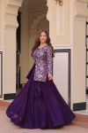 FABULOUS PURE SIMMER VICHITRA JACQUARD WORK TOP LEHENGA SET WEDDING WEAR WHOLESALE PRICE ETHNIC GARMENT (23)