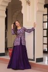 FABULOUS PURE SIMMER VICHITRA JACQUARD WORK TOP LEHENGA SET WEDDING WEAR WHOLESALE PRICE ETHNIC GARMENT (23)