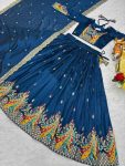 FABULOUS VICHITRA EMBROIDERY SEQUENCE & THREAD WORK LEHANGA CHOLI WITH DUPATTA WEDDING WEAR WHOLESALE PRICE ETHNIC GARMENT (4)