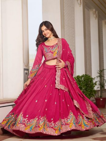 FABULOUS VICHITRA EMBROIDERY SEQUENCE & THREAD WORK LEHANGA CHOLI WITH DUPATTA RANI