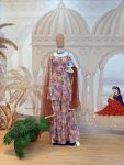 FANCY CHINON DIGITAL PRINT WITH HAND AARI WORK WITH MIRROR WORK TOP SHARARA WITH DUPATTA FESTIVE WEAR WHOLESALE PRICE ETHNIC GARMENT (4)