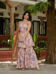 FANCY CHINON DIGITAL PRINT WITH HAND AARI WORK WITH MIRROR WORK TOP SHARARA WITH DUPATTA FESTIVE WEAR WHOLESALE PRICE ETHNIC GARMENT (4)