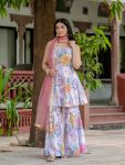 FANCY CHINON DIGITAL PRINT WITH HAND AARI WORK WITH MIRROR WORK TOP SHARARA WITH DUPATTA FESTIVE WEAR WHOLESALE PRICE ETHNIC GARMENT (8)