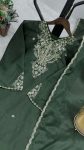 FANCY CHINON SILK EMBROIDERY AND SEQUENCE WORK TOP BOTTOM WITH DUPATTA FESTIVE WEAR WHOLESALE PRICE ETHNIC GARMENT (9)