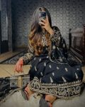 FANCY CHINON SILK EMBROIDERY CODING SEQUENCE WORK TOP BOTTOM WITH DUPATTA FESTIVE WEAR WHOLESALE PRICE ETHNIC GARMENT (3)