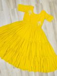 FANCY FAUX BLOOMING BEADS EMBROIDERY WORK GOWN PARTY WEAR WHOLESALE PRICE ETHNIC GARMENT (9)