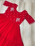 FANCY FAUX BLOOMING BEADS EMBROIDERY WORK GOWN PARTY WEAR WHOLESALE PRICE ETHNIC GARMENT (5)