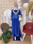 FANCY GEORGETTE DIGITAL PRINT WITH EMBROIDERY WORK BORDER WORK TOP TUBE TOP WITH BOTTOM AND POTLI PURSE PARTY WEAR WHOLESALE PRICE ETHNIC GARMENT (2)