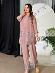 FANCY GEORGETTE DIGITAL PRINT WORK TOP BOTTOM SET OFFICE WEAR WHOLESALE PRICE ETHNIC GARMENT (4)
