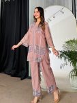 FANCY GEORGETTE DIGITAL PRINT WORK TOP BOTTOM SET OFFICE WEAR WHOLESALE PRICE ETHNIC GARMENT (4)