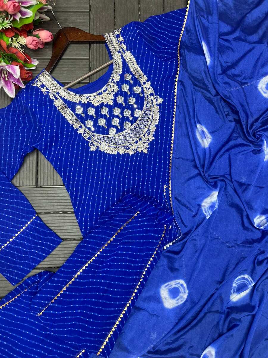FANCY GEORGETTE EMBROIDERY CODING WORK WITH DIGITAL PRINT WORK TOP LEHENGA WITH DUPATTA FESTIVE WEAR WHOLESALE PRICE ETHNIC GARMENT (16)