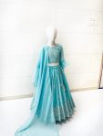 FANCY GEORGETTE EMBROIDERY WORK KID’S LEHENGA CHOLI WITH DUPATTA PARTY WEAR WHOLESALE PRICE ETHNIC GARMENT (4)