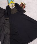 FANCY GEORGETTE HAND WORK TOP WITH DUPATTA FESTIVE WEAR WHOLESALE PRICE ETHNIC GARMENT (2)