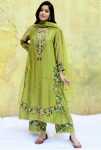 FANCY HEAVY FAUX GEORGETTA EMBROIDERY SEQUENCE WORK TOP PALAZZO WITH DUPATTA PARTY WEAR WHOLESALE PRICE ETHNIC GARMENT (2)