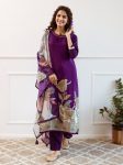 FANCY KITKAT SILK FLORAL PRINTED TOP BOTTOM WITH DUPATTA FESTIVE WEAR WHOLESALE PRICE ETHNIC GARMENT (3)
