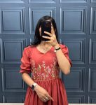 FANCY MAL COTTON EMBROIDERY WORK 3 LAYER PATTER STITCH ONE PIECE PARTY WEAR WHOLESALE PRICE ETHNIC GARMENT (2)