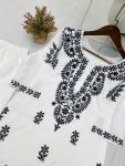 FANCY MUSLIN EMBROIDERY WORK KURTI PALAZZO SET CASAUL WEAR WHOLESALE PRICE ETHNIC GARMENT (2)