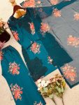 FANCY NATURAL CREPE DIGITAL PRINT WORK AND EMBROIDERY WORK TOP PALAZZO WITH DUPATTA FESTIVE WEAR WHOLESALE PRICE ETHNIC GARMENT (2)