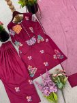 FANCY NATURAL CREPE SILK EMBROIDERY SEQUENCE WORK TOP PATIYALA WITH DUPATTA FESTIVE WEAR WHOLESALE PRICE ETHNIC GARMENT (2)
