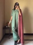FANCY NATURAL CREPE THREAD WORK TOP PATIYALA WITH DUPATTA FESTIVE WEAR WHOLESALE PRICE ETHNIC GARMENT (4)