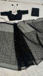FANCY NET SEQUENCE AND THREAD WORK WITH JHALAR BORDER WORK READY TO WEAR SAREE WITH UNSTITCHED BLOUSE PARTY WEAR WHOLESALE PRICE ETHNIC GARMENT (2)