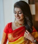 FASHINOABLE LICHI SILK JACQUARD WORK SAREE WITH UNSTITCHED BLOUSE WEDDING WEAR WHOLESALE PRICE ETHNIC GARMENT (5)