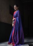 FASHINOABLE LILAN CLAB WEAVING WORK SAREE WITH UNSTITCHED BLOUSE OFFICE WEAR WHOLESALE PRICE ETHNIC GARMENT (11)