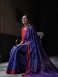 FASHINOABLE LILAN CLAB WEAVING WORK SAREE WITH UNSTITCHED BLOUSE OFFICE WEAR WHOLESALE PRICE ETHNIC GARMENT (11)