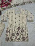 FASHIONABLE CHINON SILK SEQUENCE EMBROIDERY WORK TOP SHARARA WITH DUPATTA PARTY WEAR WHOLESALE PRICE ETHNIC GARMENT (2)