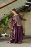 FASHIONABLE FENDY EMBROIDERY WORK TOP PALAZZO WITH DUPATTA PARTY WEAR WHOLESALE PRICE ETHNIC GARMENT (9)