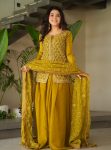 FASHIONABLE FENDY EMBROIDERY WORK TOP PALAZZO WITH DUPATTA PARTY WEAR WHOLESALE PRICE ETHNIC GARMENT (3)