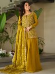 FASHIONABLE FENDY EMBROIDERY WORK TOP PALAZZO WITH DUPATTA PARTY WEAR WHOLESALE PRICE ETHNIC GARMENT (3)