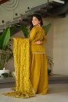 FASHIONABLE FENDY EMBROIDERY WORK TOP PALAZZO WITH DUPATTA PARTY WEAR WHOLESALE PRICE ETHNIC GARMENT (3)