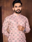FASHIONABLE ITALIAN SILK EMBROIDERY & DIFFRENT COLOURS THREAD WORK KURTA PAYJAMA FOR MEN’S WEDDING WEAR WHOLESALE PRICE ETHNIC GARMENT (37)