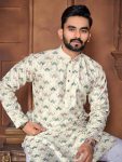 FASHIONABLE ITALIAN SILK EMBROIDERY & DIFFRENT COLOURS THREAD WORK KURTA PAYJAMA FOR MEN’S WEDDING WEAR WHOLESALE PRICE ETHNIC GARMENT (39)