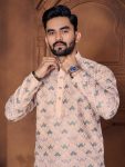 FASHIONABLE ITALIAN SILK EMBROIDERY & DIFFRENT COLOURS THREAD WORK KURTA PAYJAMA FOR MEN’S WEDDING WEAR WHOLESALE PRICE ETHNIC GARMENT (43)