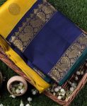 FASHIONABLE LICHI SILK JACQUARD WORK SAREE WITH UNSTITCHED BLOUSE BRIDAL WEAR WHOLESALE PRICE ETHNIC GARMENT (9)