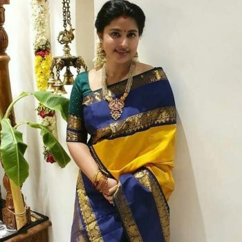 FASHIONABLE LICHI SILK JACQUARD WORK SAREE WITH UNSTITCHED BLOUSE YELLOW