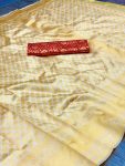 FASHIONABLE LICHI SILK JACQUARD WORK SAREE WITH UNSTITCHED BLOUSE CASUAL WEAR WHOLESALE PRICE ETHNIC GARMENT (8)