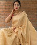FASHIONABLE LICHI SILK JACQUARD WORK SAREE WITH UNSTITCHED BLOUSE CASUAL WEAR WHOLESALE PRICE ETHNIC GARMENT (8)