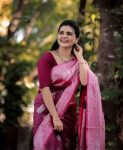 FASHIONABLE LICHI SILK JACQUARD WORK SAREE WITH UNSTITCHED BLOUSE CASUAL WEAR WHOLESALE PRICE ETHNIC GARMENT (5)
