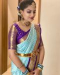 FASHIONABLE LICHI SILK JACQUARD WORK SAREE WITH UNSTITCHED BLOUSE PARTY WEAR WHOLESALE PRICE ETHNIC GARMENT (1)