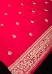 FASHIONABLE LICHI SILK JACQUARD WORK SAREE WITH UNSTITCHED BLOUSE PARTY WEAR WHOLESALE PRICE ETHNIC GARMENT (11)