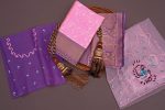 FASHIONABLE LICHI SILK JACQUARD WORK SAREE WITH UNSTITCHED BLOUSE PARTY WEAR WHOLESALE PRICE ETHNIC GARMENT (7)