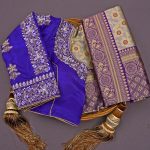 FASHIONABLE LICHI SILK JACQUARD WORK SAREE WITH UNSTITCHED BLOUSE PARTY WEAR WHOLESALE PRICE ETHNIC GARMENT (7)