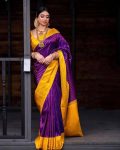 FASHIONABLE LICHI SILK JACQUARD WORK SAREE WITH UNSTITCHED BLOUSE PARTY WEAR WHOLESALE PRICE ETHNIC GARMENT (2)