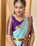 FASHIONABLE LICHI SILK JACQUARD WORK SAREE WITH UNSTITCHED BLOUSE PARTY WEAR WHOLESALE PRICE ETHNIC GARMENT (1)