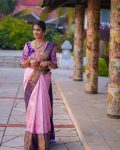 FASHIONABLE LICHI SILK JACQUARD WORK SAREE WITH UNSTITCHED BLOUSE PARTY WEAR WHOLESALE PRICE ETHNIC GARMENT (7)