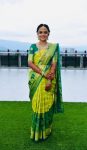 FASHIONABLE LICHI SILK JACQUARD WORK SAREE WITH UNSTITCHED BLOUSE PARROT GREEN